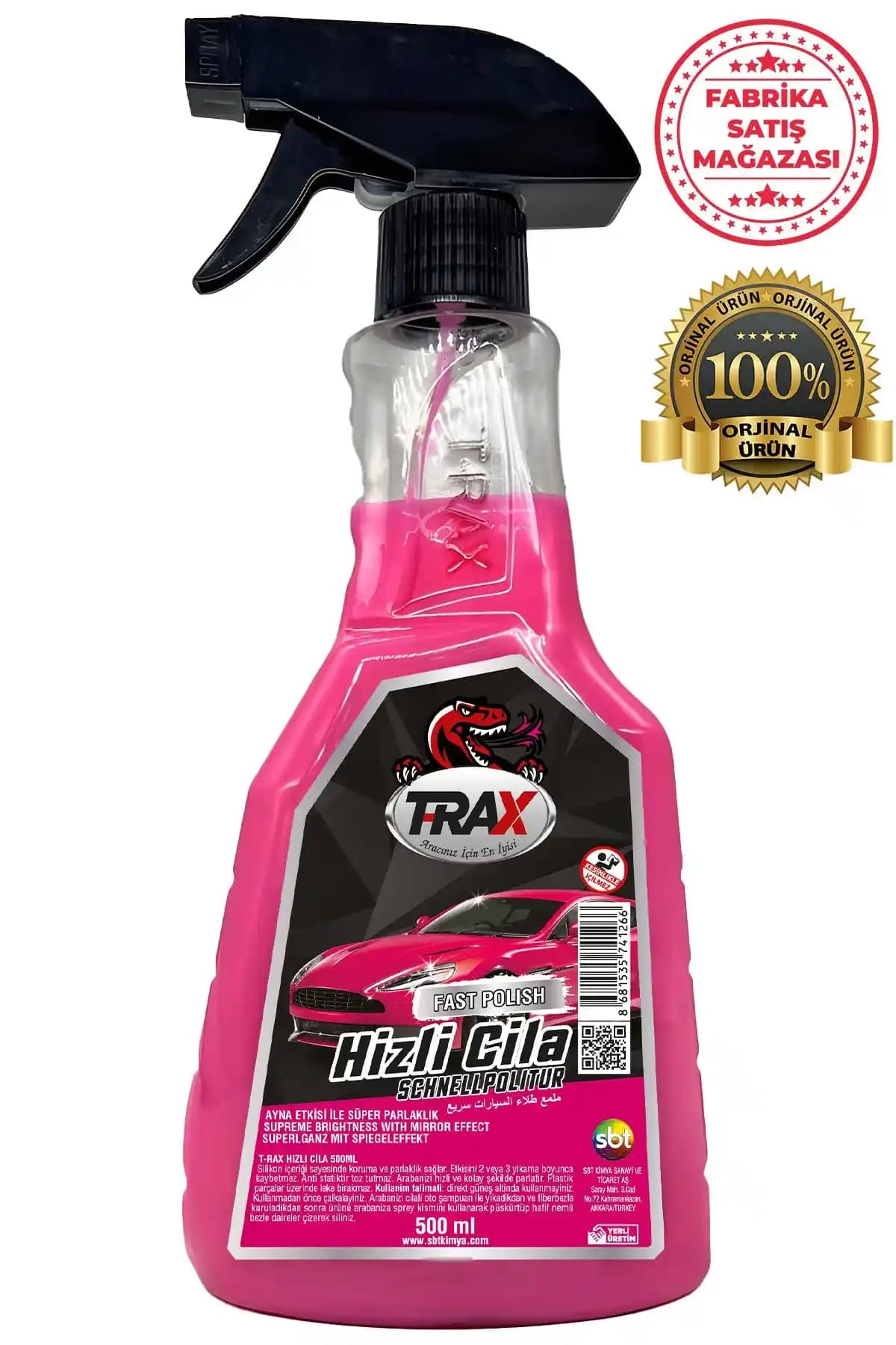 T-RAX Hızlı Cila ile Aracınızın Parlaklığını ve Korumasını Artırın