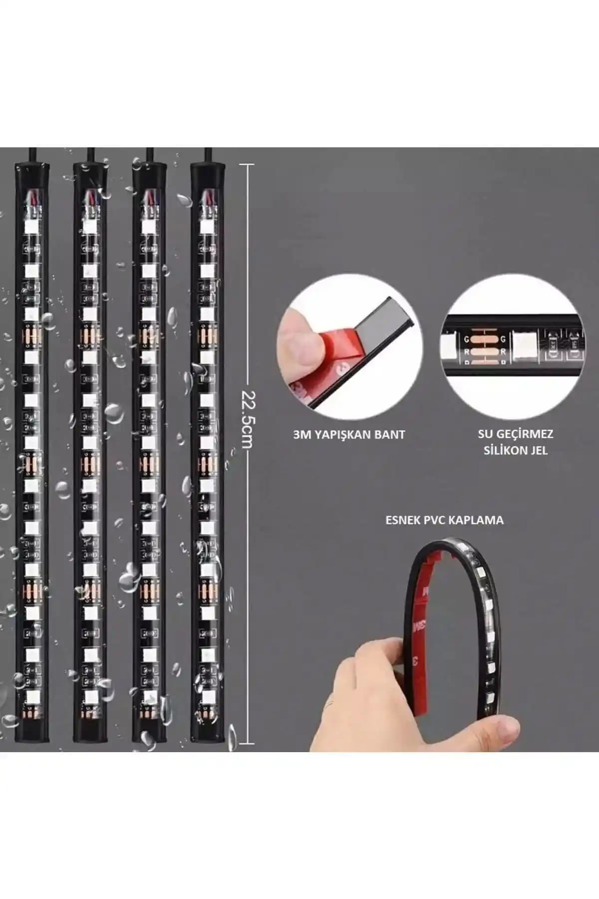 Unichrome 4 Parçalı Uzaktan Kumandalı LED İç Mekan Aydınlatma Çözümü