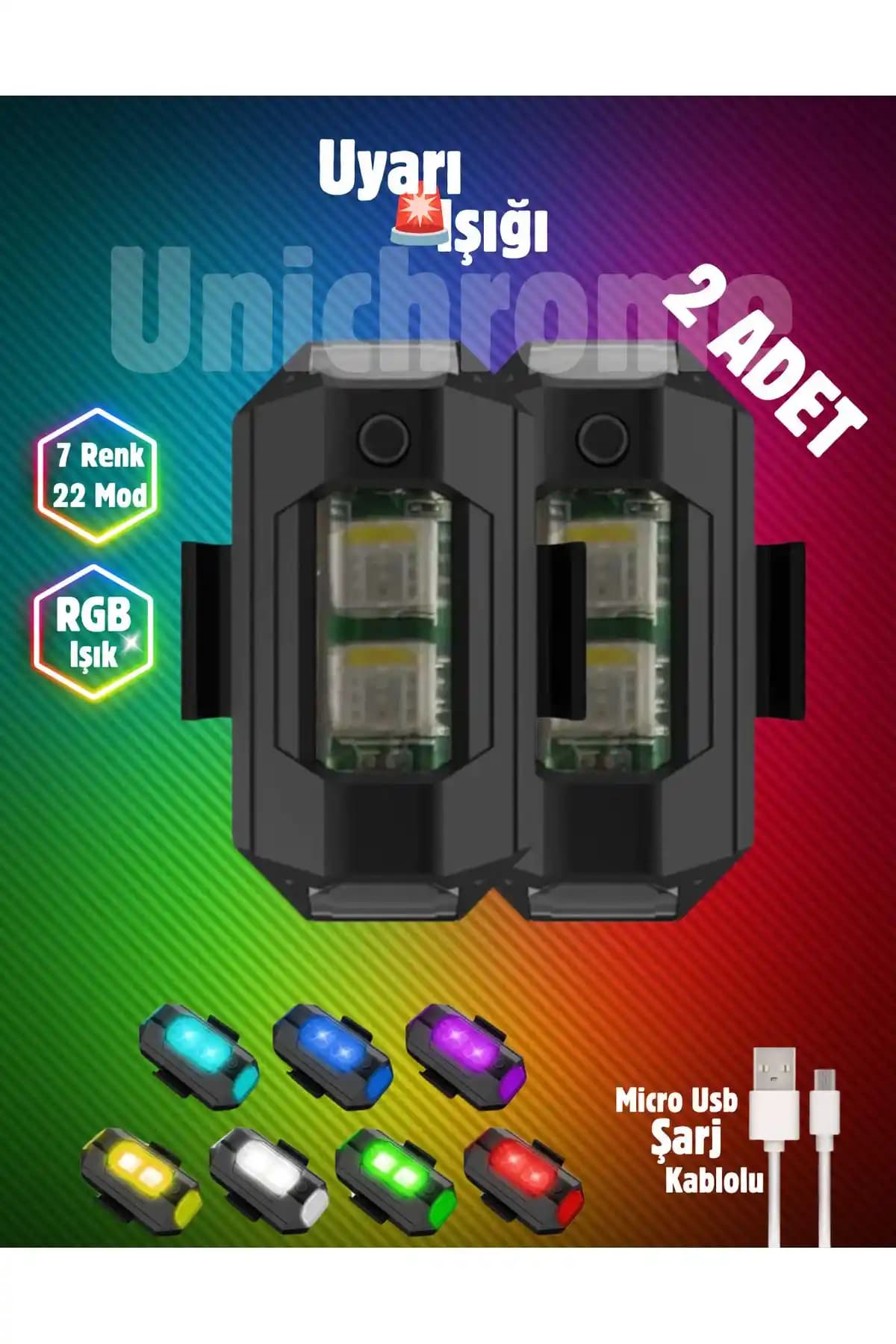 Unichrome LED Uyarı Işıkları: Çok Renkli, Dayanıklı ve Yüksek Performanslı Güvenlik Çözümü