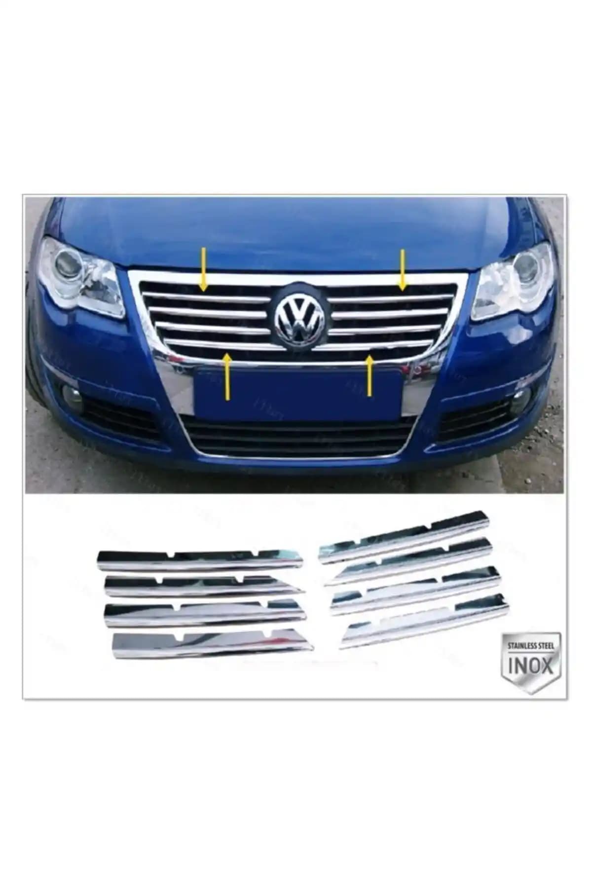 VW Passat B6 İçin Krom Ön Panjur: Estetik ve Dayanıklılığın Birleşimi