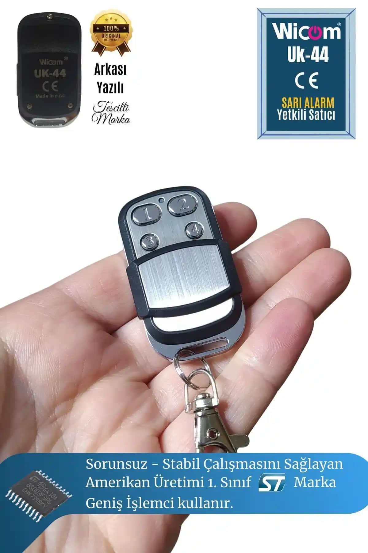 WICOM UK-44 Akıllı Öğrenebilen Kepenk ve Otopark Kumandası Teknik Özellikler ve Kullanım İpuçları