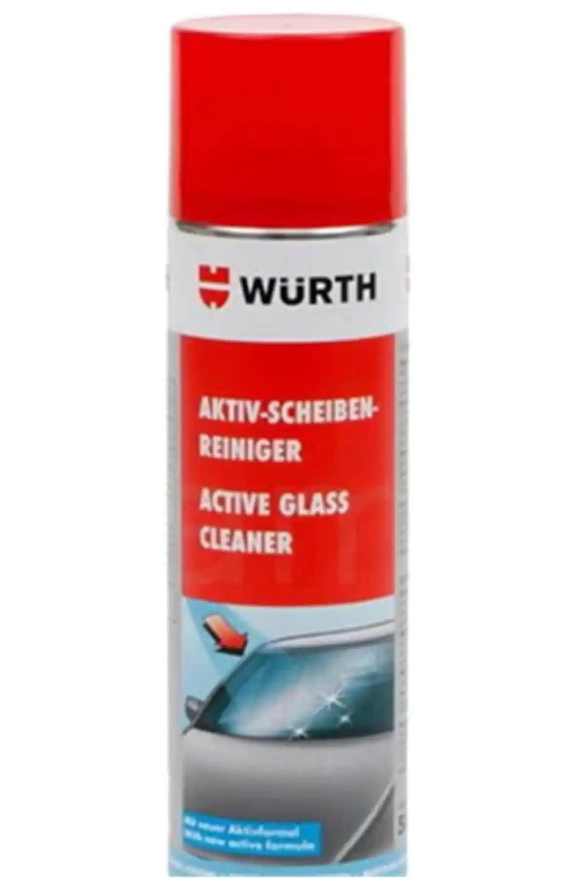 Würth Aktif Cam Temizleme Köpüğü 500 ml ile parlak ve lekesiz camlar sağlayın