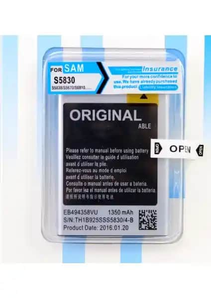 Able Samsung Galaxy Ace S5830 Batarya Pil: Güvenilir ve Uzun Ömürlü Enerji Kaynağı