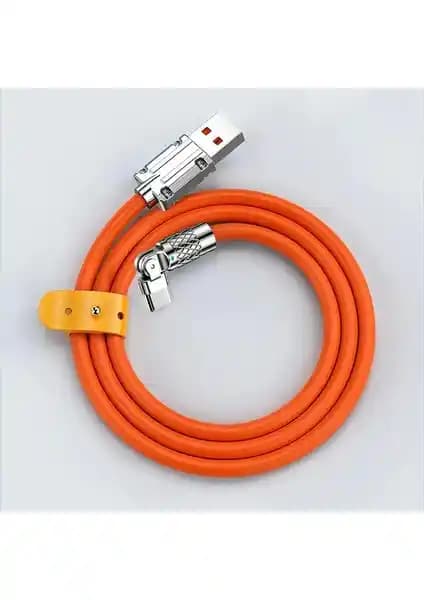 Alevine Ally 180° Dönebilen USB Type-C 120W Hızlı Şarj Kablosu ile Güçlü ve Pratik Şarj Deneyimi