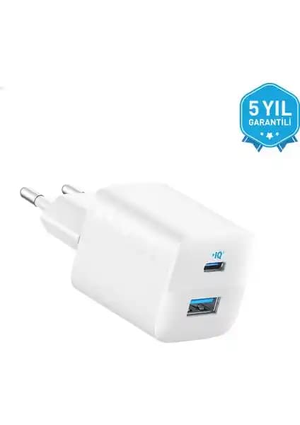 Anker 323 33W USB-C ve USB-A Hızlı Şarj Cihazı ile Güç ve Güvenilirlik Sağlayan Çözüm