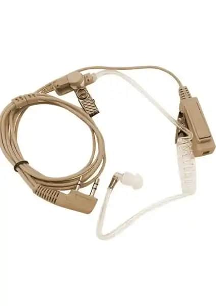 Aselsan A446 Renkli Spiral Arkalıklı PMR-446 Telsiz Kulaklık Profesyonel ve Amatör Kullanım