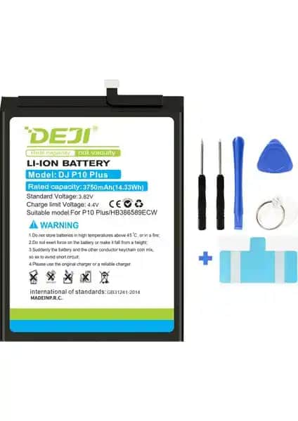 Deji Huawei P10 Plus ve Mate 20 Lite Uyumlu Güçlü ve Dayanıklı Batarya Çözümü