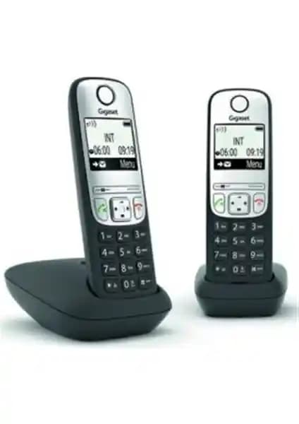 Gigaset A690DUO Siyah Dect Telefon Modern Yaşam ve Ofis İçin Uygun Tasarım