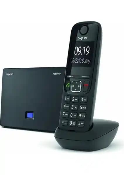 Gigaset AS690 IP Siyah DECT Kablosuz Telefon Ofis ve Ev Kullanımı İçin Modern Çözüm