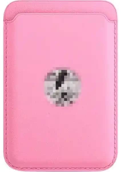 Magicase MagSafe Destekli Logolu Suni Deri Cüzdan Kartlık - Şık ve Pratik Telefon Aksesuarı