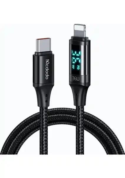 Mcdodo CA-1030 36W PD Type-C Lightning Kablo ile Hızlı Şarj ve Veri Aktarımı