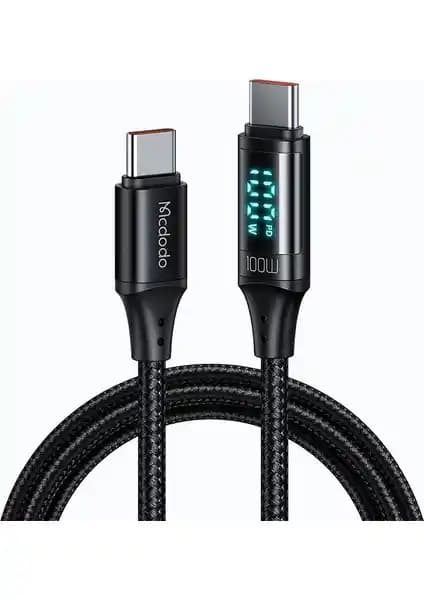 Mcdodo CA-1100 100W Type-C to Type-C Kablosu Hızlı Şarj ve Veri Aktarımı İçin Uygun