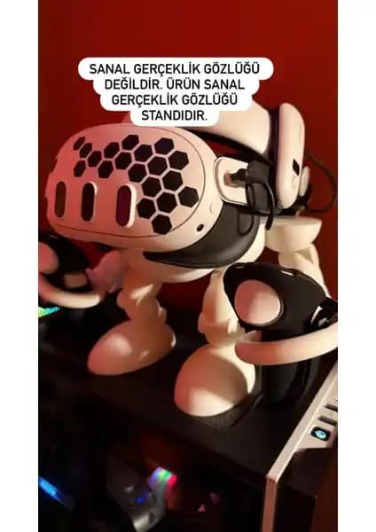 Meta Quest 3 ve Quest 2 İçin Şık ve Uyumlu VR Standı Yüksek Kalite ve Estetik Çözüm