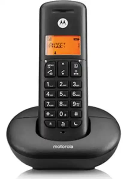 Motorola E201 Kablosuz DECT Telsiz Telefon Siyah - Modern ve Kullanışlı İletişim Cihazı