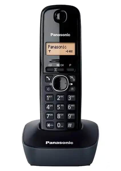Panasonic KX-TG1611 Siyah Dect Kablosuz Telefon Modern Tasarım ve Güçlü Özellikler
