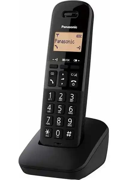 Panasonic KX-TGB610 Siyah DECT Kablosuz Telefon Modern Tasarım ve Uzun Pil Ömrüyle