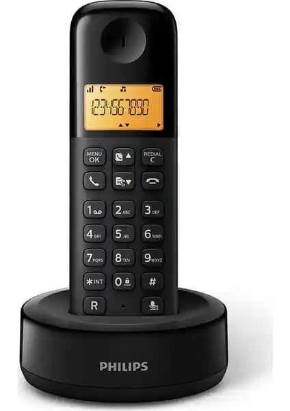 Philips D1601B/01 Kablosuz DECT Telefonu Günlük Kullanım ve Teknik Özellikler