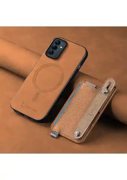 Samsung Galaxy A15 uyumlu Zebana 2in1 deri kılıf şık ve fonksiyonel tasarım