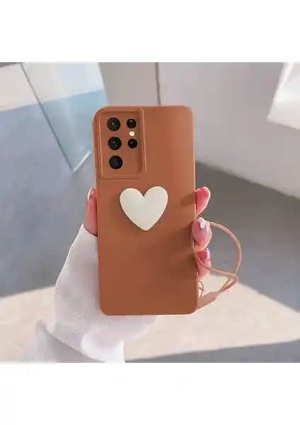 Samsung Galaxy S22 Ultra için Zebana Kalpli Love Kılıfı: Şıklık ve Koruma Bir Arada