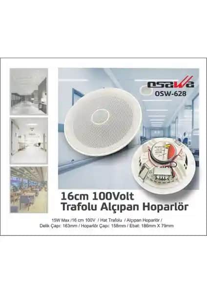 Tech Gross Osawa OSW-628: Modern İç Mekan Ses Sistemleri İçin Yüksek Kaliteli Alçıpan Hoparlör