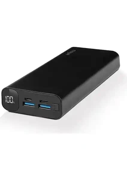 Ttec Mojue PB06 20.000mAh PD 20W LCD Ekranlı Taşınabilir Şarj Aleti