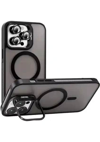 Turkuaz Renkli Magsafe Uyumlu Sert Silikon Kılıf iPhone 13 Pro Max için