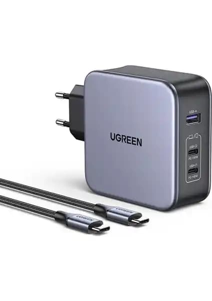 Ugreen Nexode 140W GaN Çoklu Port Hızlı Şarj Cihazı Yüksek Performans ve Taşınabilirlik