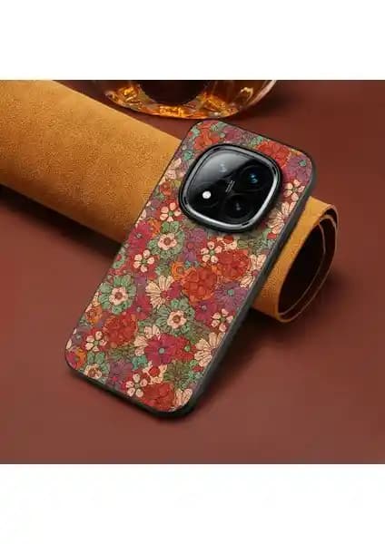 Xiaomi Redmi Note 14 Pro Plus 5G uyumlu şık ve dayanıklı vintage kumaş telefon kılıfı