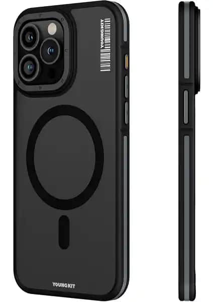 YoungKit Rock Sand Serisi iPhone 15 Pro Max Kılıfı Güçlü Koruma ve Estetik Tasarım