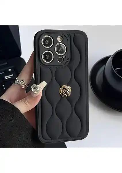 Zebana Camellia Deri Kılıf iPhone 14 Pro için Şık ve Güvenli Koruma Sağlar