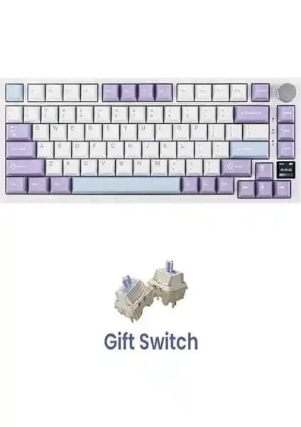 Ajazz AK820 Pro Mekanik Oyun Klavyesi İncelemesi: %75 Düzen, TFT Ekran ve Çoklu Bağlantı