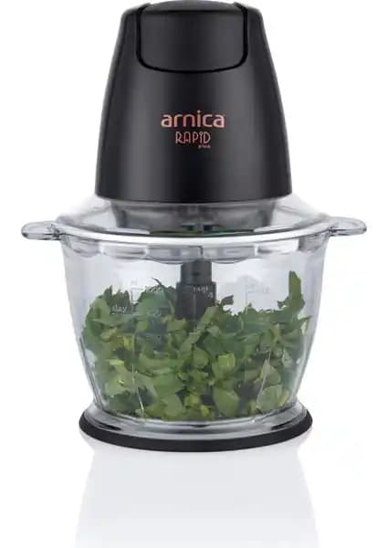 Arnica Rapid Plus GH21134 Doğrayıcı Siyah – 500 W güç, 1,3 L hazne ve çelik bıçaklar