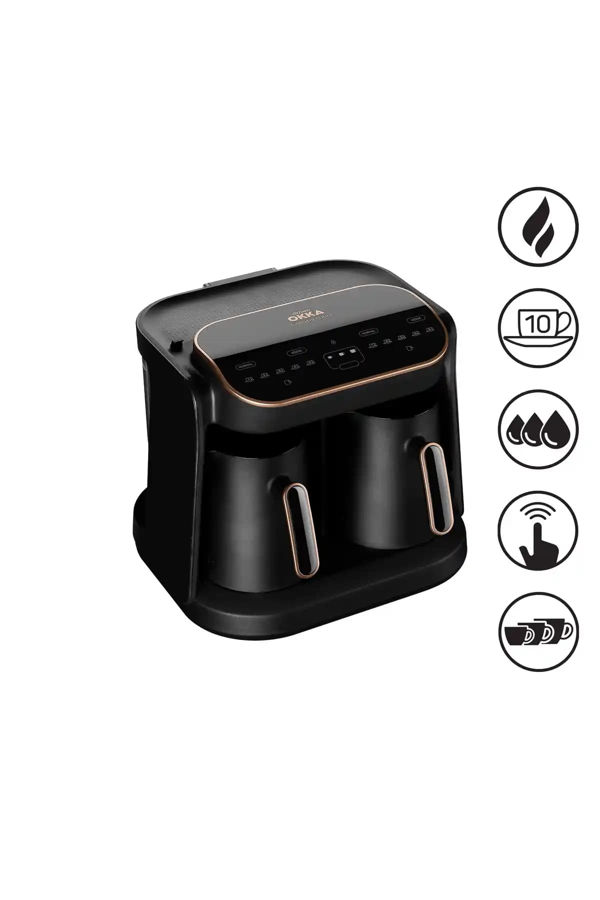 Arzum Okka Grandio Duo OK007-B ile közde Türk kahvesi otomatik pişirme ve tasarım odaklı cihaz