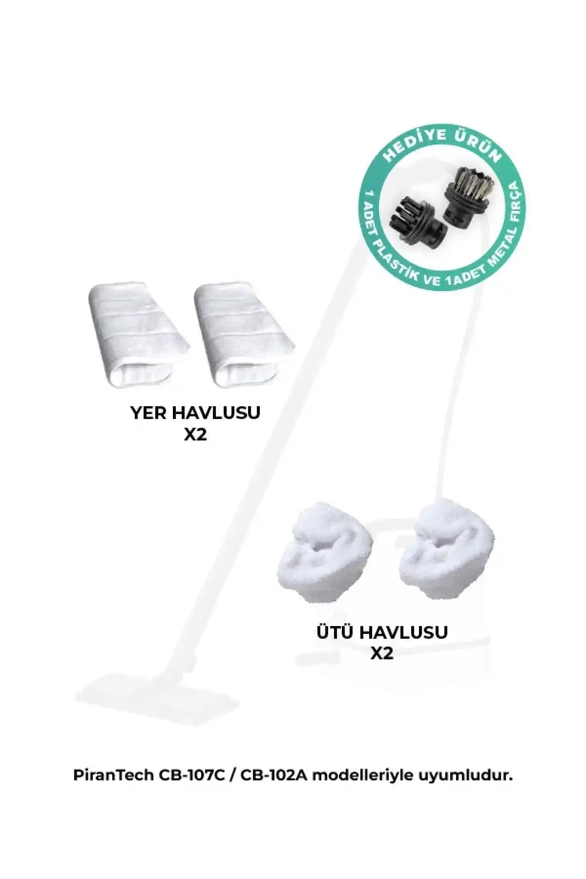 CB-107C Buharlı Temizlik Makinesi İçin PiranTech Yedek Aparat Seti: Özellikler ve Uyumluluk