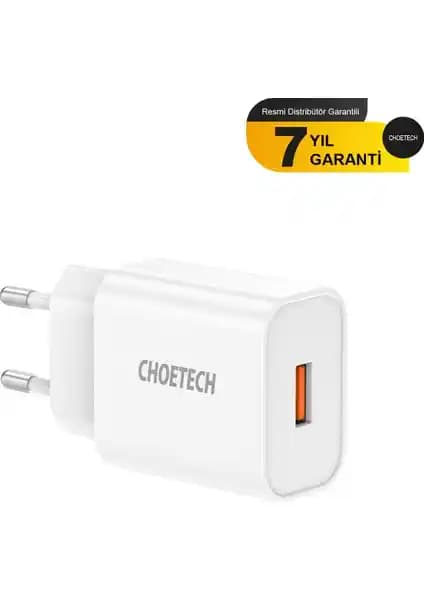 Choetech 18W QC3.0 Destekli Şarj Cihazı Q5003 Kompakt Tasarım ve Güvenilir Seyahat Şarjı