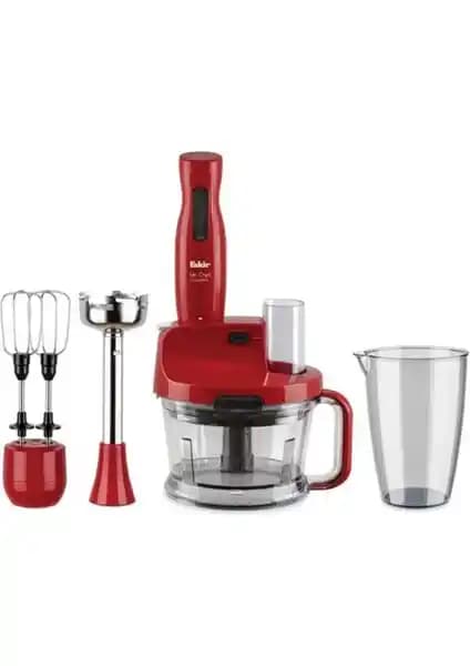 Fakir Mr. Chef Quadro Blender Seti - Kırmızı, 2000 W Motor, Çok Fonksiyonlu Mutfak Aparatı