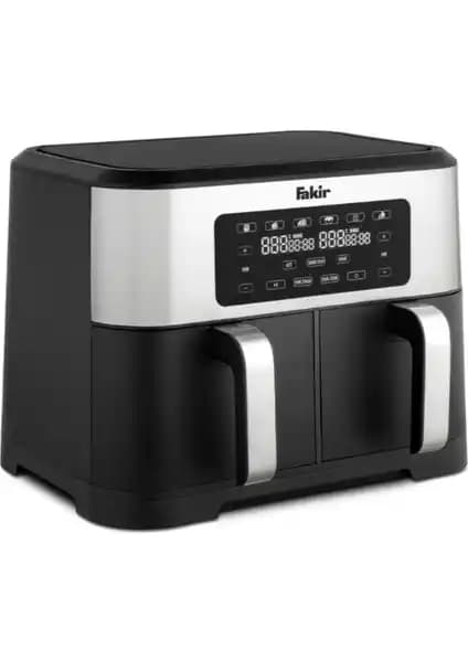 Fakir Premium Chefry Yağsız Sıcak Hava Fritözü 8,5 L Çift Hazneli, 2800 W Güçlü Performans