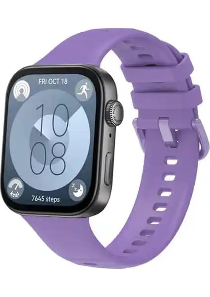 Fibaks Silikon Kordon Huawei Watch Fit 3/4/Pro için Uyumlu, Konforlu ve Şık Tasarım
