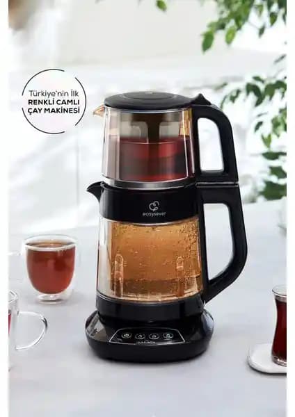 Karaca Çaysever 3 in 1 Konuşan Renkli Camlı Çay Makinesi Graphite Özellikleri