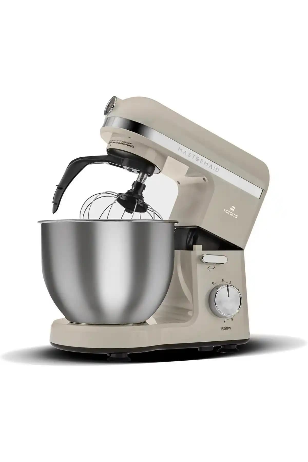 Karaca Mastermaid Chef Pro Çift Kollu Mutfak Şefi 1500 W Bej Renkli 5 L Kapasiteli Mikser