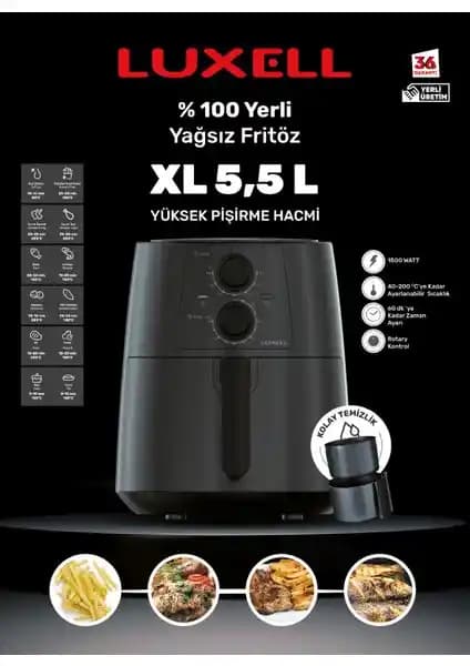 Luxell Fastfryer XL ile Yağsız Pişirme: Hızlı Isı, Dengeli Sonuçlar ve Kokusuz Mutfak