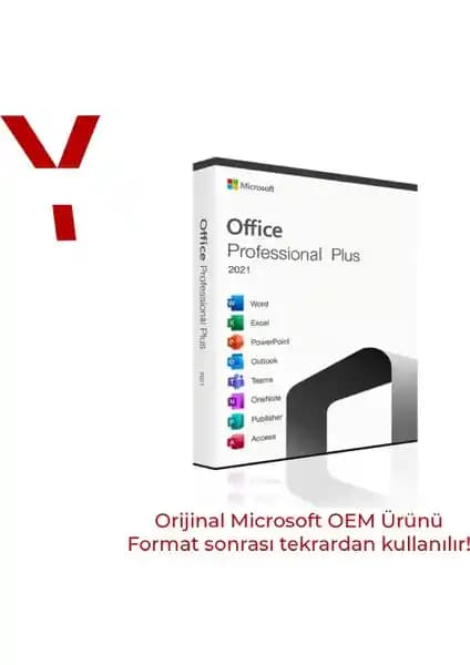 Microsoft Office 2021 Dijital OEM Aktarılabilir Lisans Paketi Türkçe Uyumlu, Windows 10/11