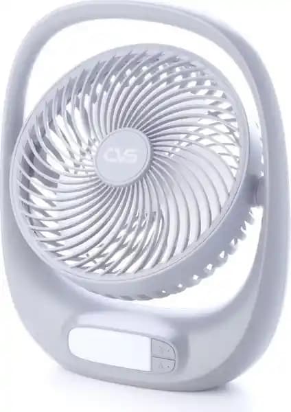 Portatif Masa Üstü Vantilatör: 5W Güç, 3 Hız ve 3 Aydınlatma Seviyesiyle Sessiz, Kablosuz