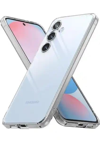 Samsung Galaxy S24 FE Uyumlu Şeffaf Kamera Korumalı Kılıf - İnce ve Şarj Uyumlu