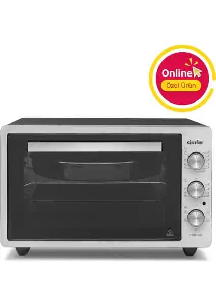 Simfer 4244 İnox Gri Turbo Midi Fırın: Çok Fonksiyonlu 42 Litre Mutfak Yardımcısı