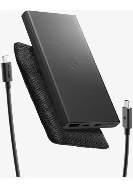 Spigen EA2210 10000 mAh Slim Alüminyum Kasa Üç Portlu Hızlı Şarj Güçbankası