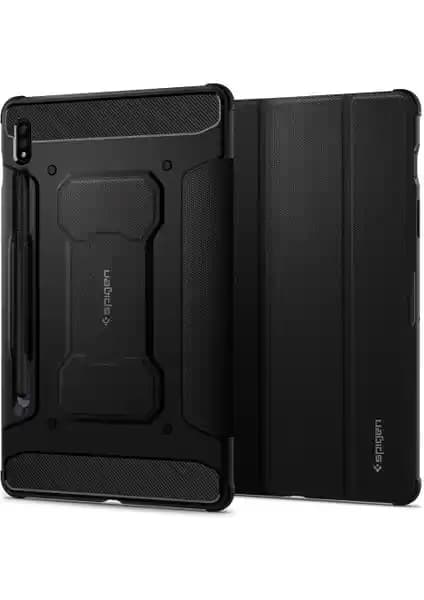Spigen Rugged Armor Pro Kılıf: Galaxy Tab S8/S7 için Darbe Emici, Kablosuz Şarj Uyumlu