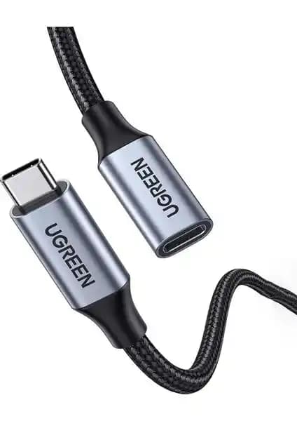Ugreen Gen2 100W Thunderbolt 3 Type-C To Type-C Örgülü Uzatma Kablosu İncelemesi: 50 cm, 4K60Hz ve PD Gücü
