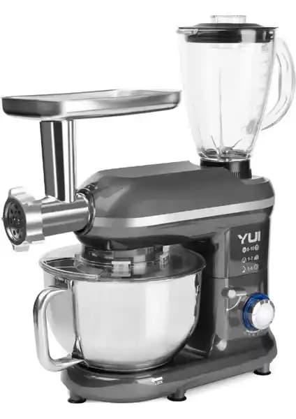 Yui M120 Çok İşlevli 3'ü Bir Arada Stand Mikser Kıyma ve Blender Seti, Renk Seçenekleri