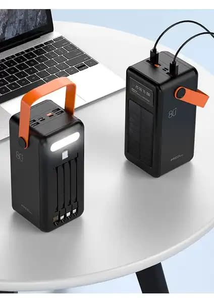 Acl Pw-53 80.000mAh Solar Powerbank Taşınabilir Güneş Enerjili Şarj Cihazı